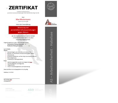 AS Arbeitssicherheit - Achim Ströbel (SiFa) AS Arbeitssicherheit - Achim Ströbel (SiFa)